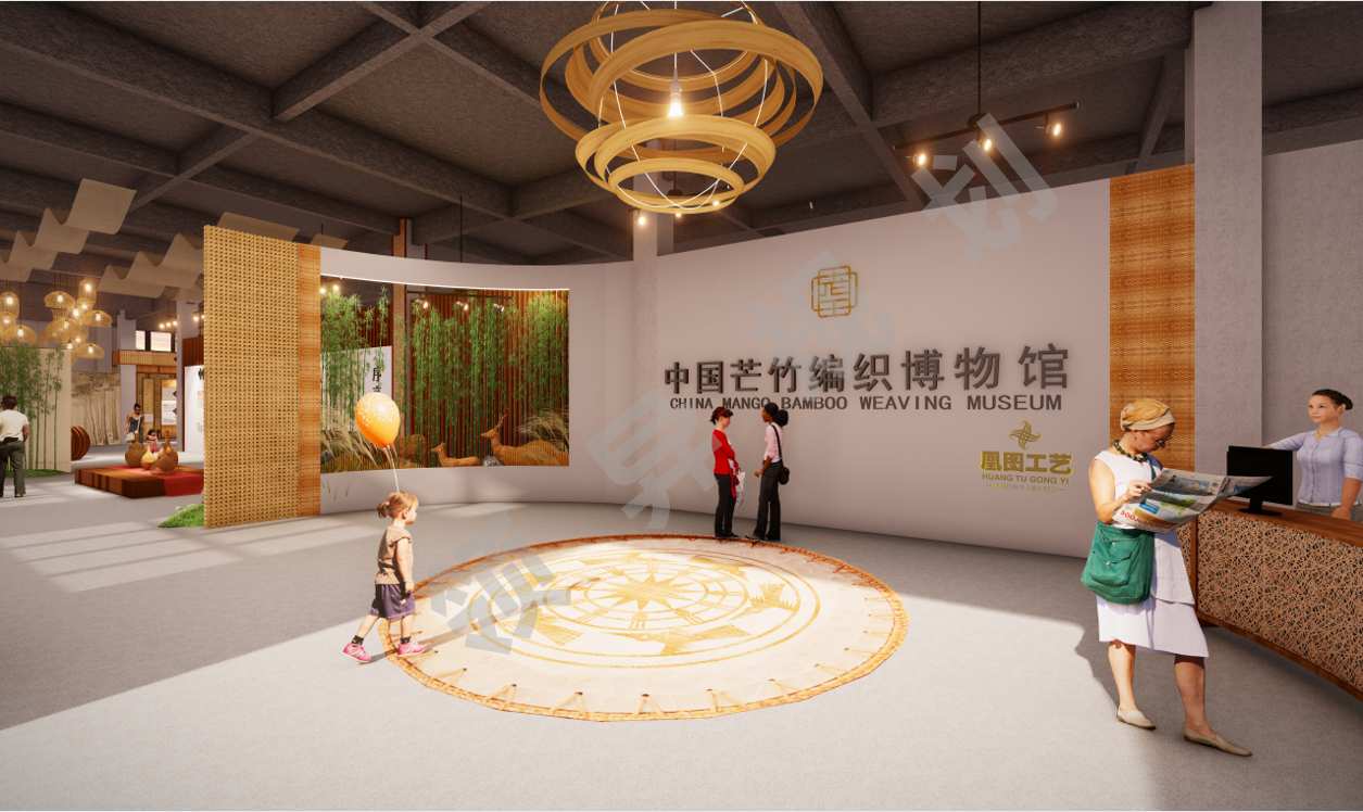 博白芒竹編織文創(chuàng)產(chǎn)業(yè)園場地方案設(shè)計(jì)展示空間效果圖